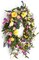 Summer Wreath 24 Inch Summer Wreaths for Front Door Artificial Flower Wreath with Daisy and Lavender for Indoor Outdoor and Easter Celebration